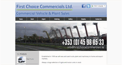 Desktop Screenshot of firstchoicecommercials.ie