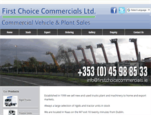 Tablet Screenshot of firstchoicecommercials.ie